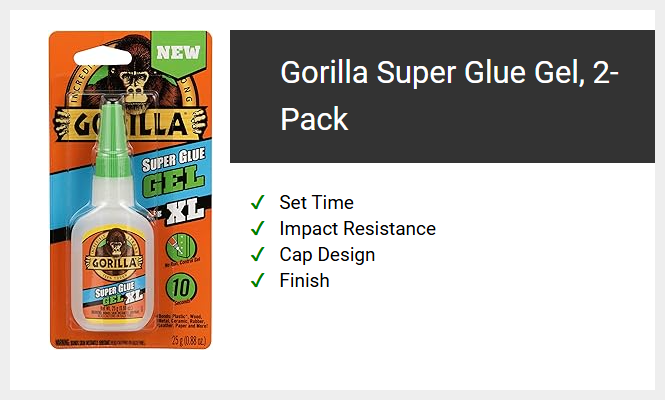Gorilla Super Glue Gel, 2-Pack