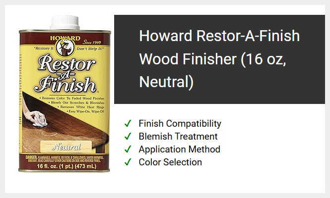 Howard Restor-A-Finish Wood Finisher (16 oz, Neutral)