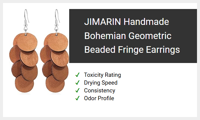 JIMARIN Handmade Bohemian Geometric Beaded Fringe Earrings