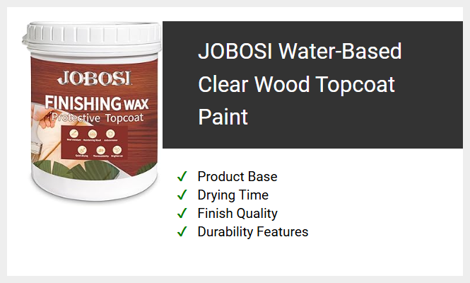JOBOSI Water-Based Clear Wood Topcoat Paint