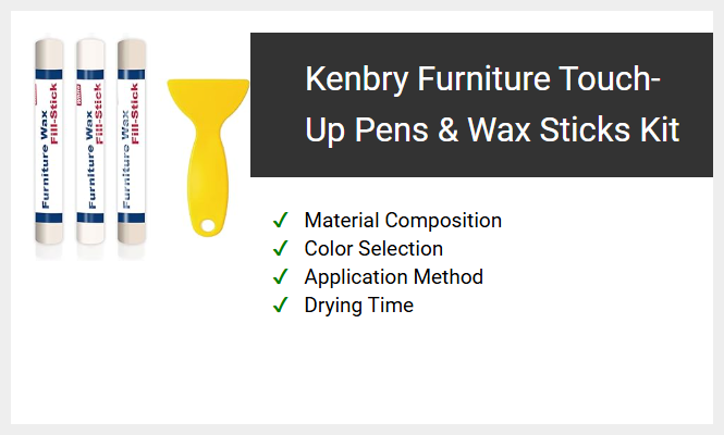 Kenbry Furniture Touch-Up Pens & Wax Sticks Kit
