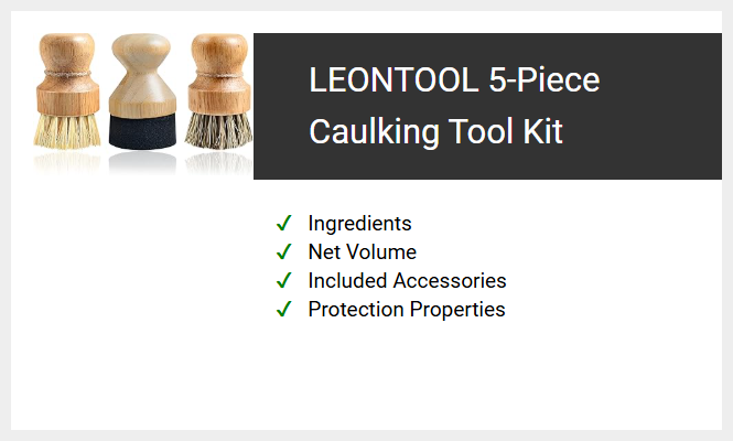 LEONTOOL 5-Piece Caulking Tool Kit