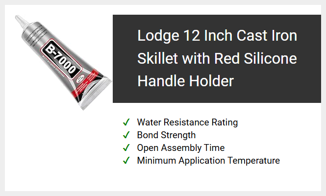 Lodge 12 Inch Cast Iron Skillet with Red Silicone Handle Holder