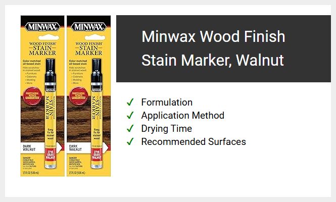 Minwax Wood Finish Stain Marker, Walnut