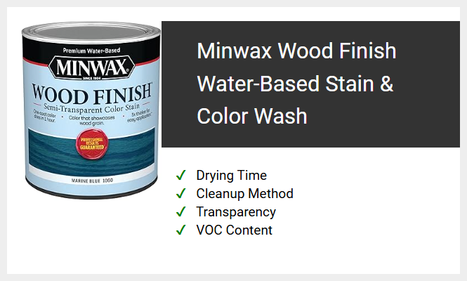 Minwax Wood Finish Water-Based Stain & Color Wash