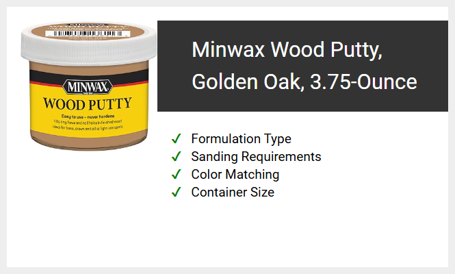 Minwax Wood Putty, Golden Oak, 3.75-Ounce