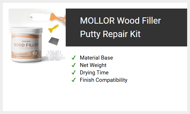 MOLLOR Wood Filler Putty Repair Kit