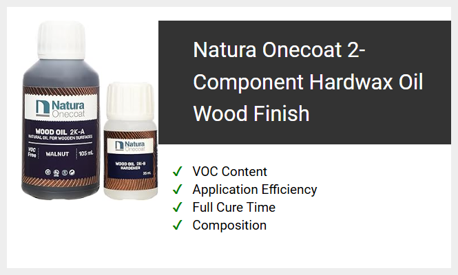 Natura Onecoat 2-Component Hardwax Oil Wood Finish