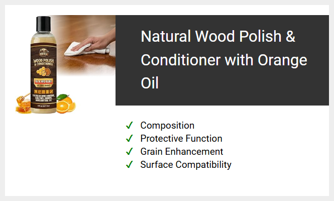 Natural Wood Polish & Conditioner with Orange Oil