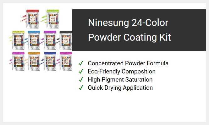 Ninesung 24-Color Powder Coating Kit