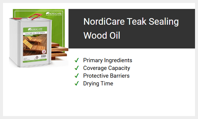 NordiCare Teak Sealing Wood Oil