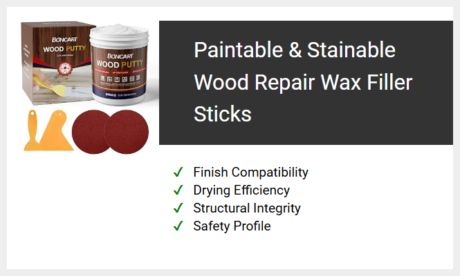 Paintable & Stainable Wood Repair Wax Filler Sticks