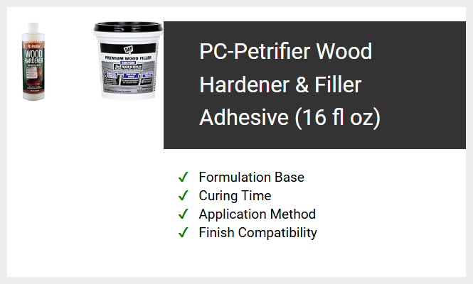 PC-Petrifier Wood Hardener & Filler Adhesive (16 fl oz)