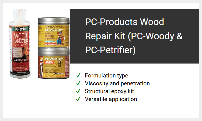PC-Products Wood Repair Kit (PC-Woody & PC-Petrifier)