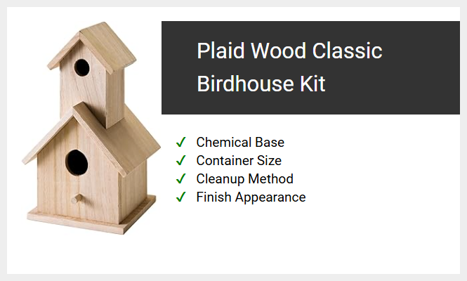 Plaid Wood Classic Birdhouse Kit