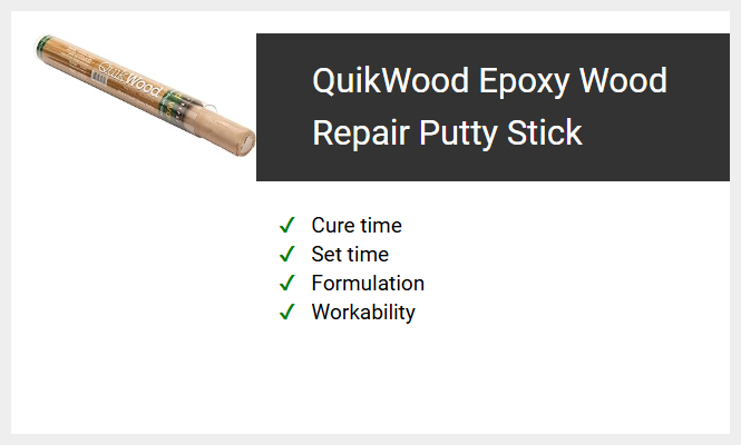QuikWood Epoxy Wood Repair Putty Stick