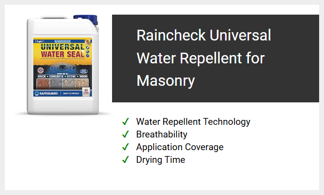 Raincheck Universal Water Repellent for Masonry