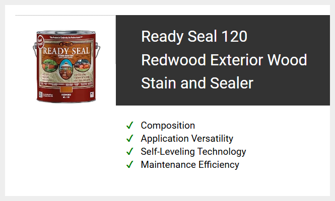 Ready Seal 120 Redwood Exterior Wood Stain and Sealer