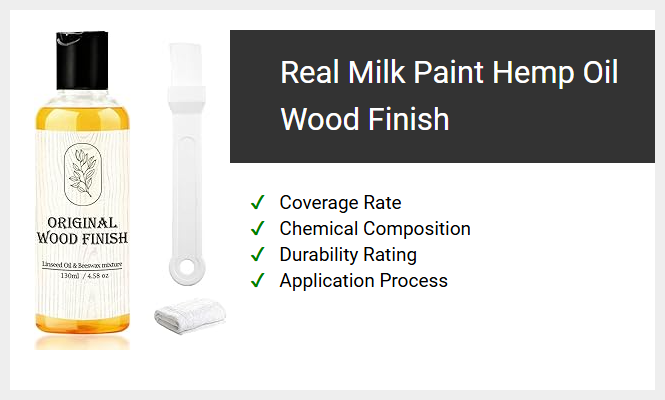 Real Milk Paint Hemp Oil Wood Finish