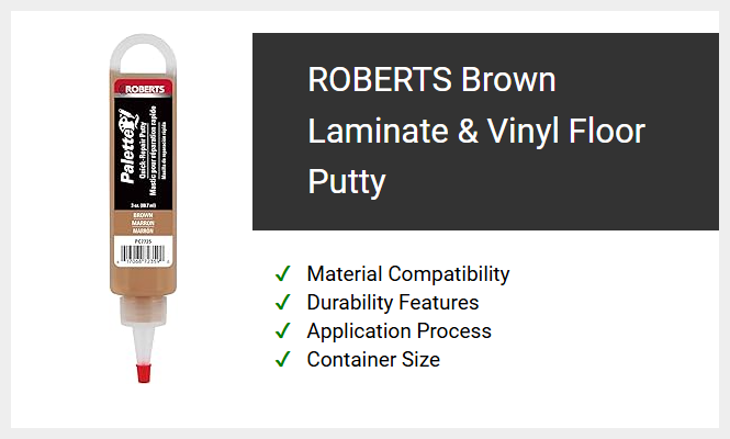 ROBERTS Brown Laminate & Vinyl Floor Putty