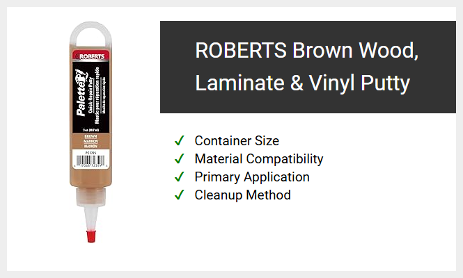 ROBERTS Brown Wood, Laminate & Vinyl Putty