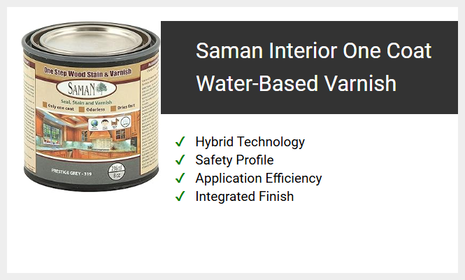 Saman Interior One Coat Water-Based Varnish