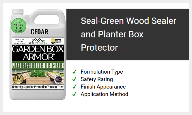 Seal-Green Wood Sealer and Planter Box Protector