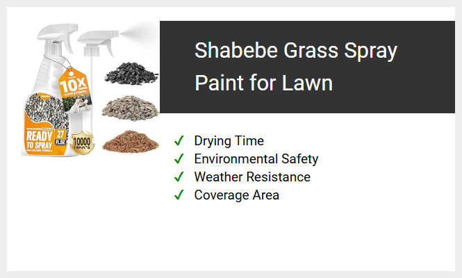 Shabebe Grass Spray Paint for Lawn