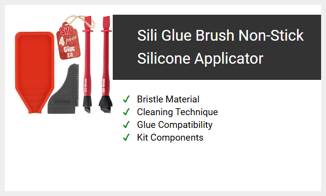 Sili Glue Brush Non-Stick Silicone Applicator