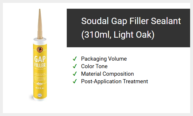 Soudal Gap Filler Sealant (310ml, Light Oak)