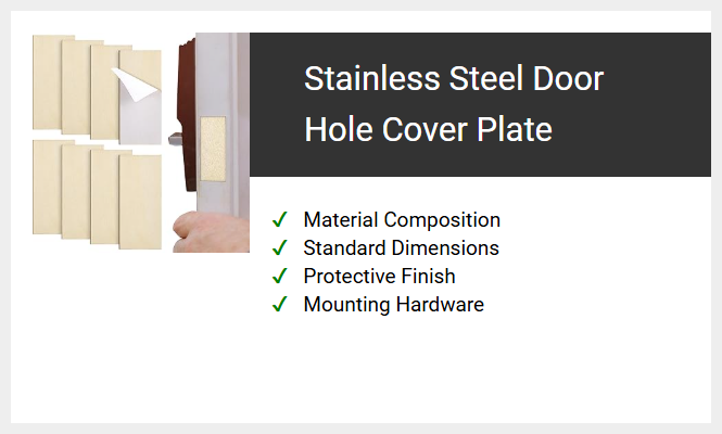 Stainless Steel Door Hole Cover Plate