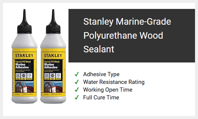 Stanley Marine-Grade Polyurethane Wood Sealant
