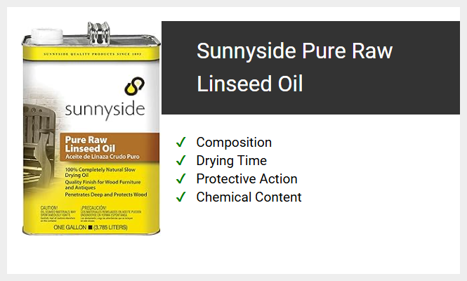 Sunnyside Pure Raw Linseed Oil