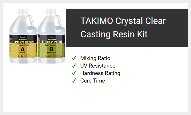TAKIMO Crystal Clear Casting Resin Kit