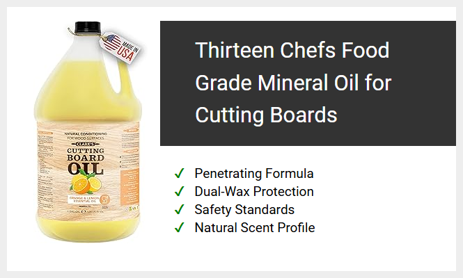 Thirteen Chefs Food Grade Mineral Oil for Cutting Boards