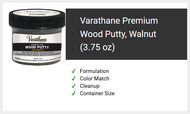 Varathane Premium Wood Putty, Walnut (3.75 oz)