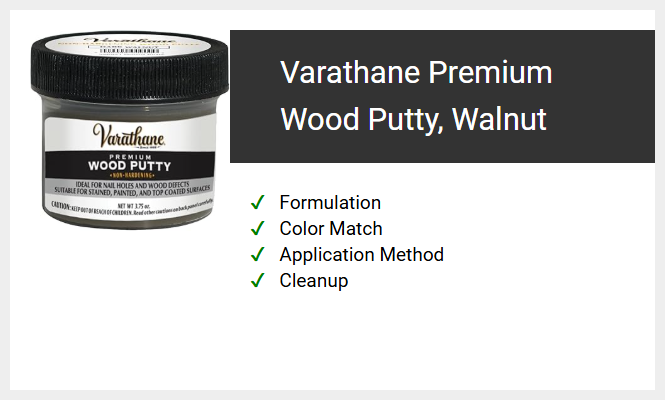 Varathane Premium Wood Putty, Walnut