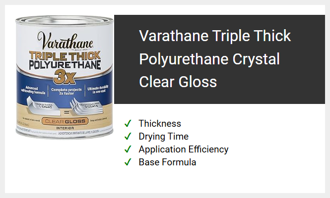 Varathane Triple Thick Polyurethane Crystal Clear Gloss