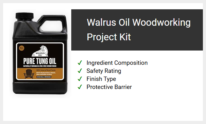 Walrus Oil Woodworking Project Kit