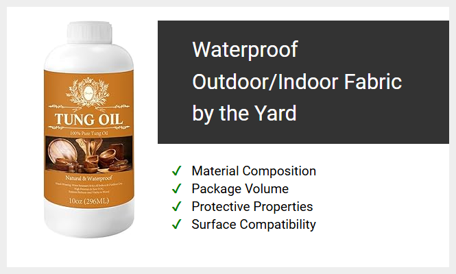 Waterproof Outdoor/Indoor Fabric by the Yard