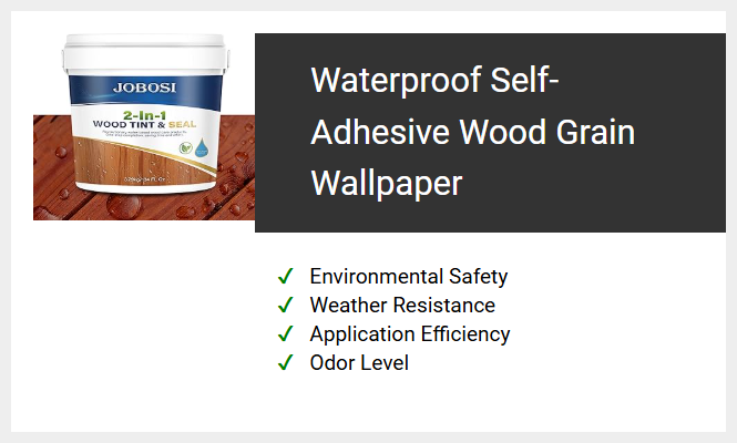 Waterproof Self-Adhesive Wood Grain Wallpaper