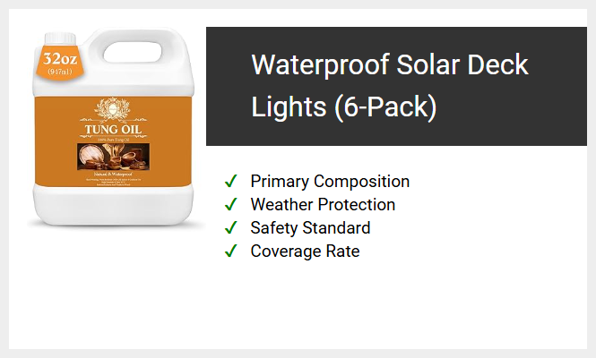 Waterproof Solar Deck Lights (6-Pack)