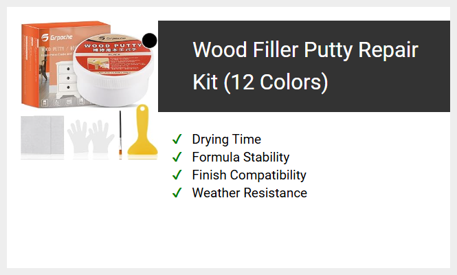 Wood Filler Putty Repair Kit (12 Colors)
