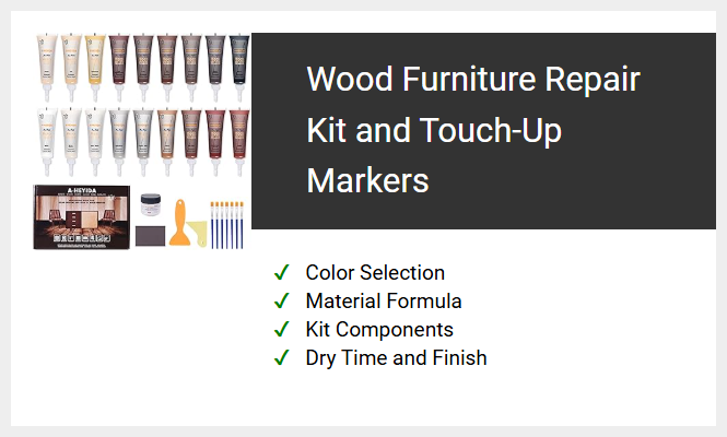 Wood Furniture Repair Kit and Touch-Up Markers