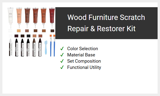 Wood Furniture Scratch Repair & Restorer Kit