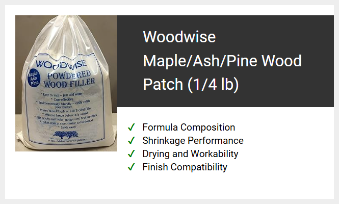 Woodwise Maple/Ash/Pine Wood Patch (1/4 lb)