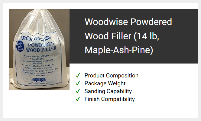 Woodwise Powdered Wood Filler (14 lb, Maple-Ash-Pine)