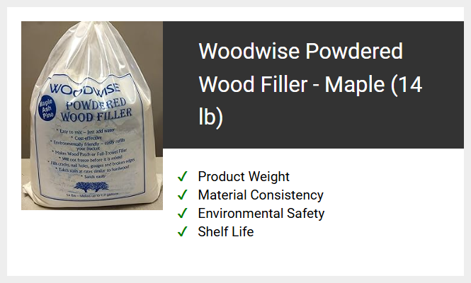 Woodwise Powdered Wood Filler - Maple (14 lb)