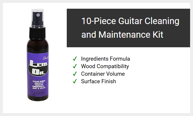 10-Piece Guitar Cleaning and Maintenance Kit