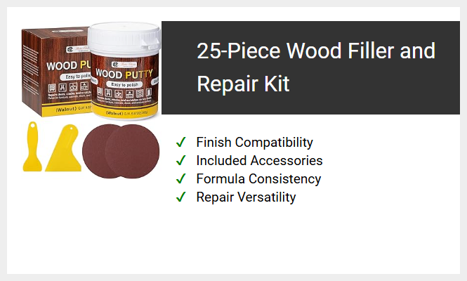 25-Piece Wood Filler and Repair Kit